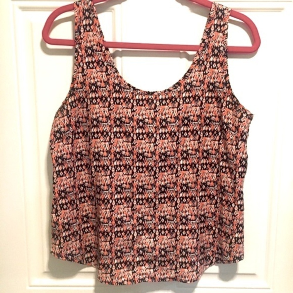 Crop Tank top Rayon women’s size Large